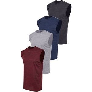 Reset Dri-Fit Muscle Gym Tank Tops, 3 Pack Athletic Perfomance, Men XXL 1T